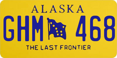 AK license plate GHM468