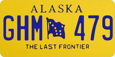 AK license plate GHM479