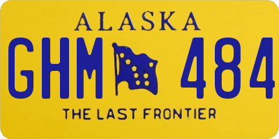 AK license plate GHM484