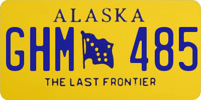 AK license plate GHM485