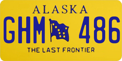 AK license plate GHM486