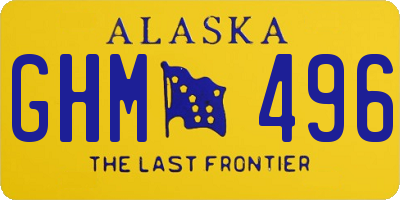 AK license plate GHM496