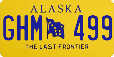 AK license plate GHM499