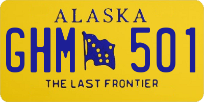 AK license plate GHM501