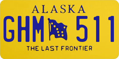 AK license plate GHM511