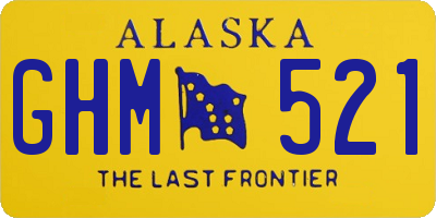 AK license plate GHM521
