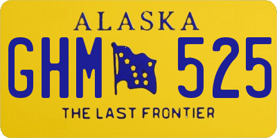 AK license plate GHM525