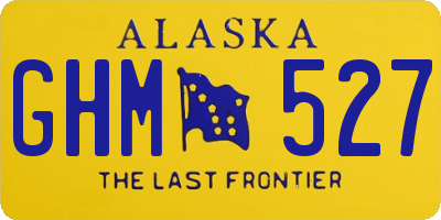 AK license plate GHM527