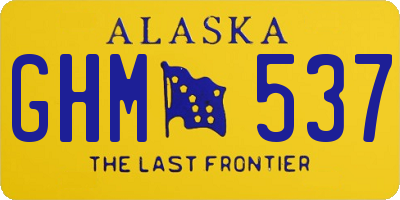 AK license plate GHM537