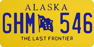AK license plate GHM546