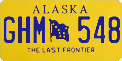 AK license plate GHM548