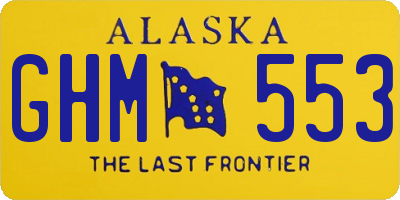 AK license plate GHM553