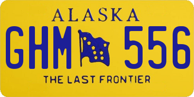 AK license plate GHM556