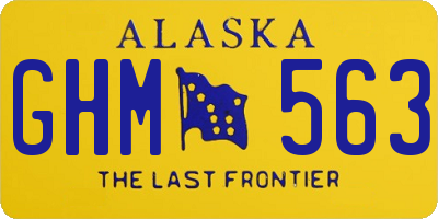 AK license plate GHM563