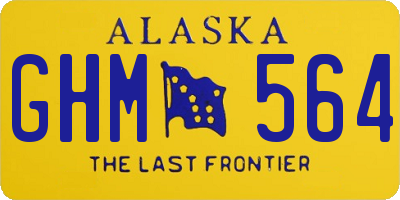AK license plate GHM564