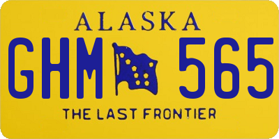 AK license plate GHM565