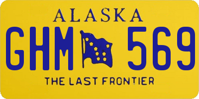 AK license plate GHM569