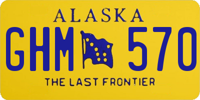 AK license plate GHM570