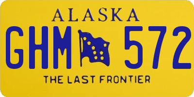 AK license plate GHM572