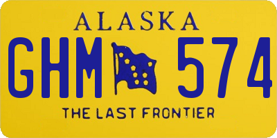 AK license plate GHM574