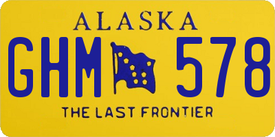 AK license plate GHM578