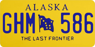 AK license plate GHM586
