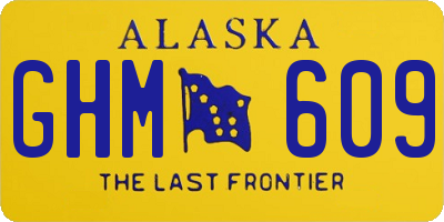AK license plate GHM609