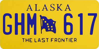 AK license plate GHM617