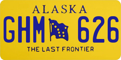 AK license plate GHM626