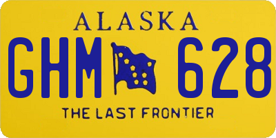 AK license plate GHM628