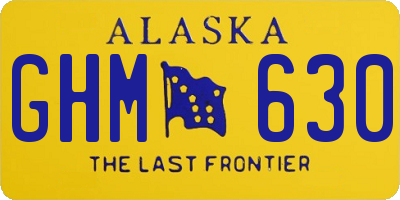 AK license plate GHM630