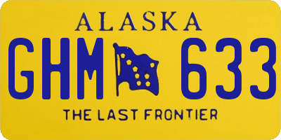 AK license plate GHM633