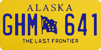 AK license plate GHM641