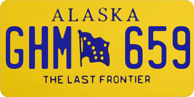 AK license plate GHM659