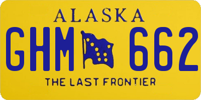 AK license plate GHM662