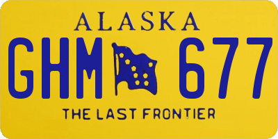 AK license plate GHM677