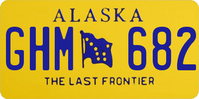 AK license plate GHM682