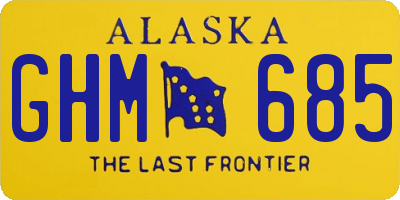AK license plate GHM685