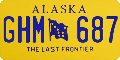 AK license plate GHM687