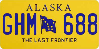 AK license plate GHM688