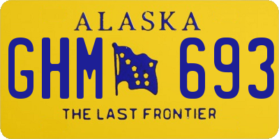 AK license plate GHM693