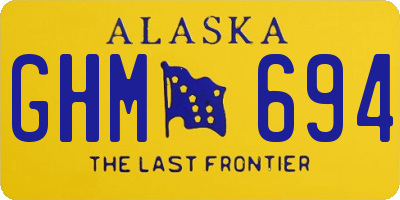 AK license plate GHM694