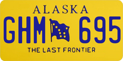 AK license plate GHM695