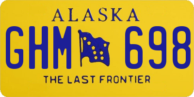 AK license plate GHM698