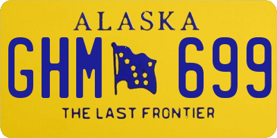 AK license plate GHM699