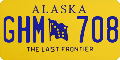 AK license plate GHM708