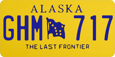 AK license plate GHM717