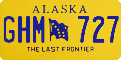 AK license plate GHM727