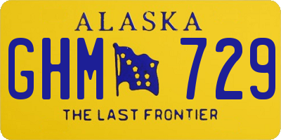 AK license plate GHM729