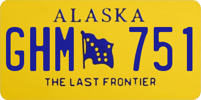 AK license plate GHM751